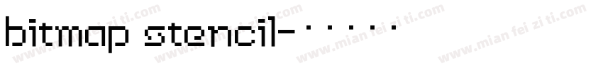 bitmap stencil字体转换